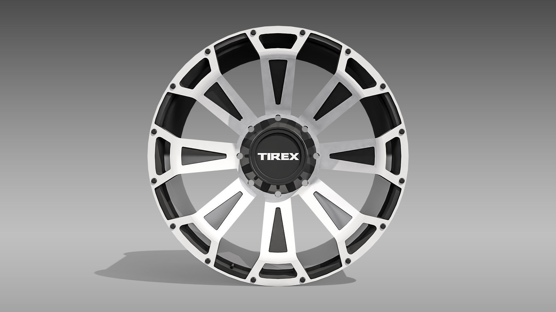 All Terrain Tire and Rim 3D model_3