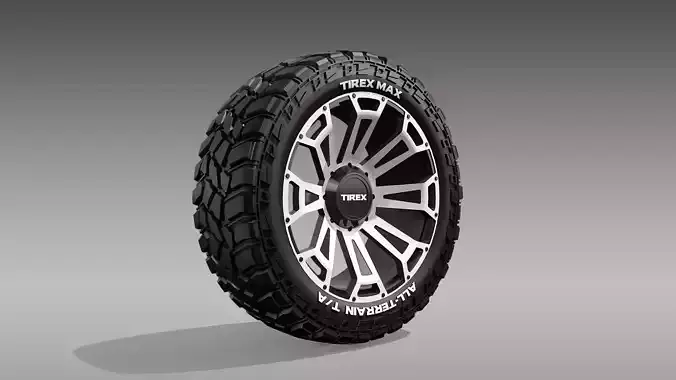 All Terrain Tire and Rim