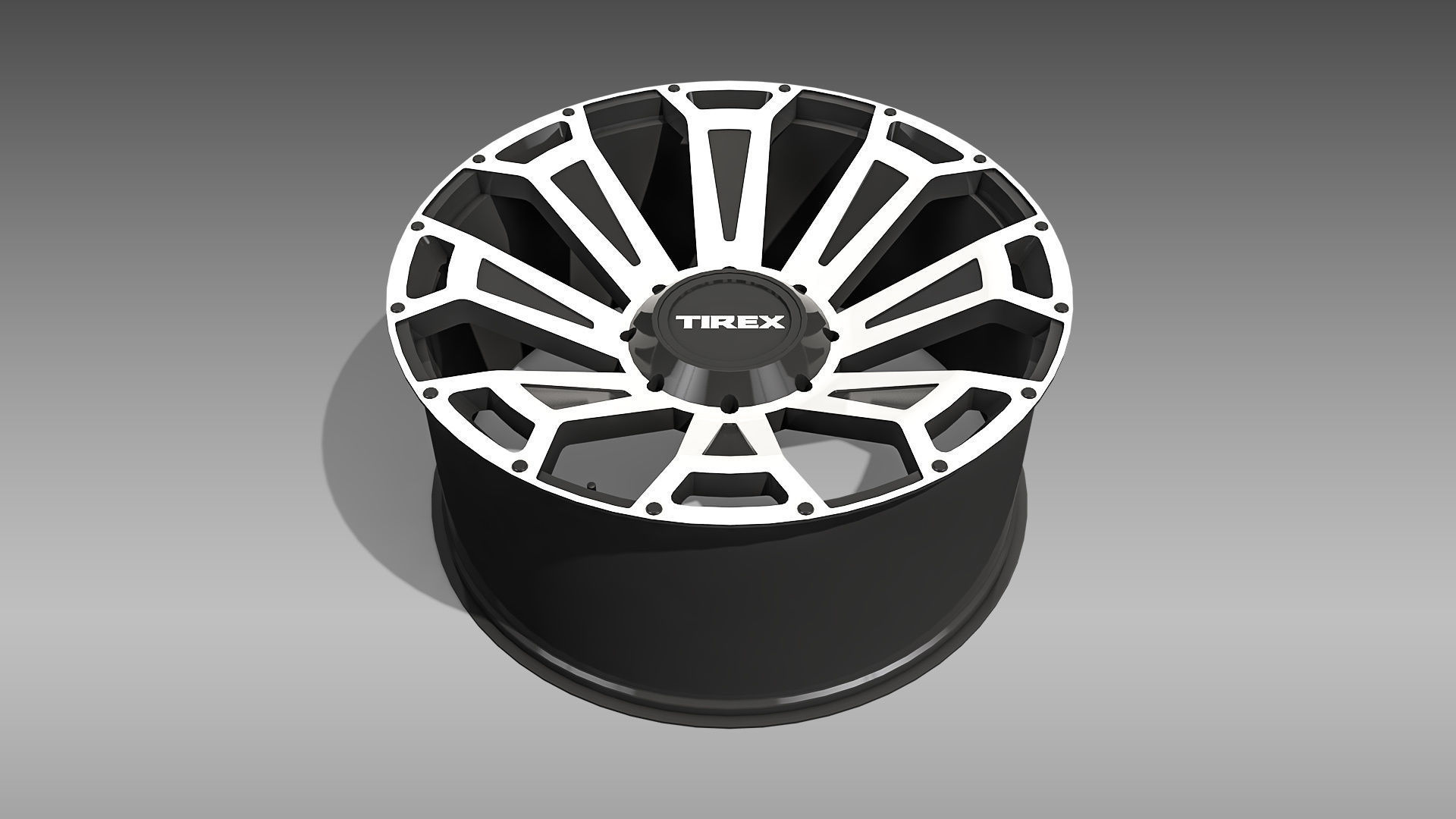 All Terrain Tire and Rim 3D model_5