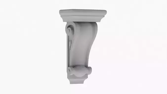 Scroll Corbel 56 - 3D Printable