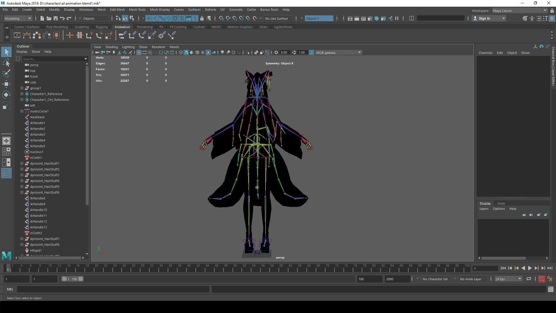 Forest Kitsune - Game Ready Character Low-poly 3D model_18
