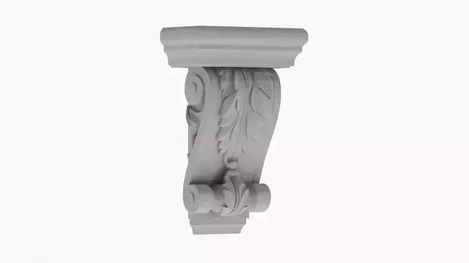 Scroll Corbel 57 - 3D Printable