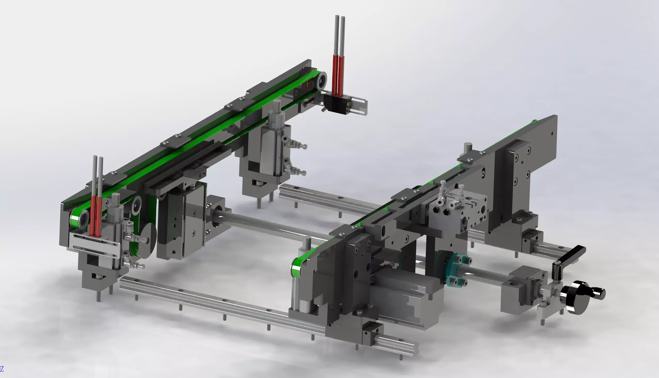 Variable pitch conveyor 3D model