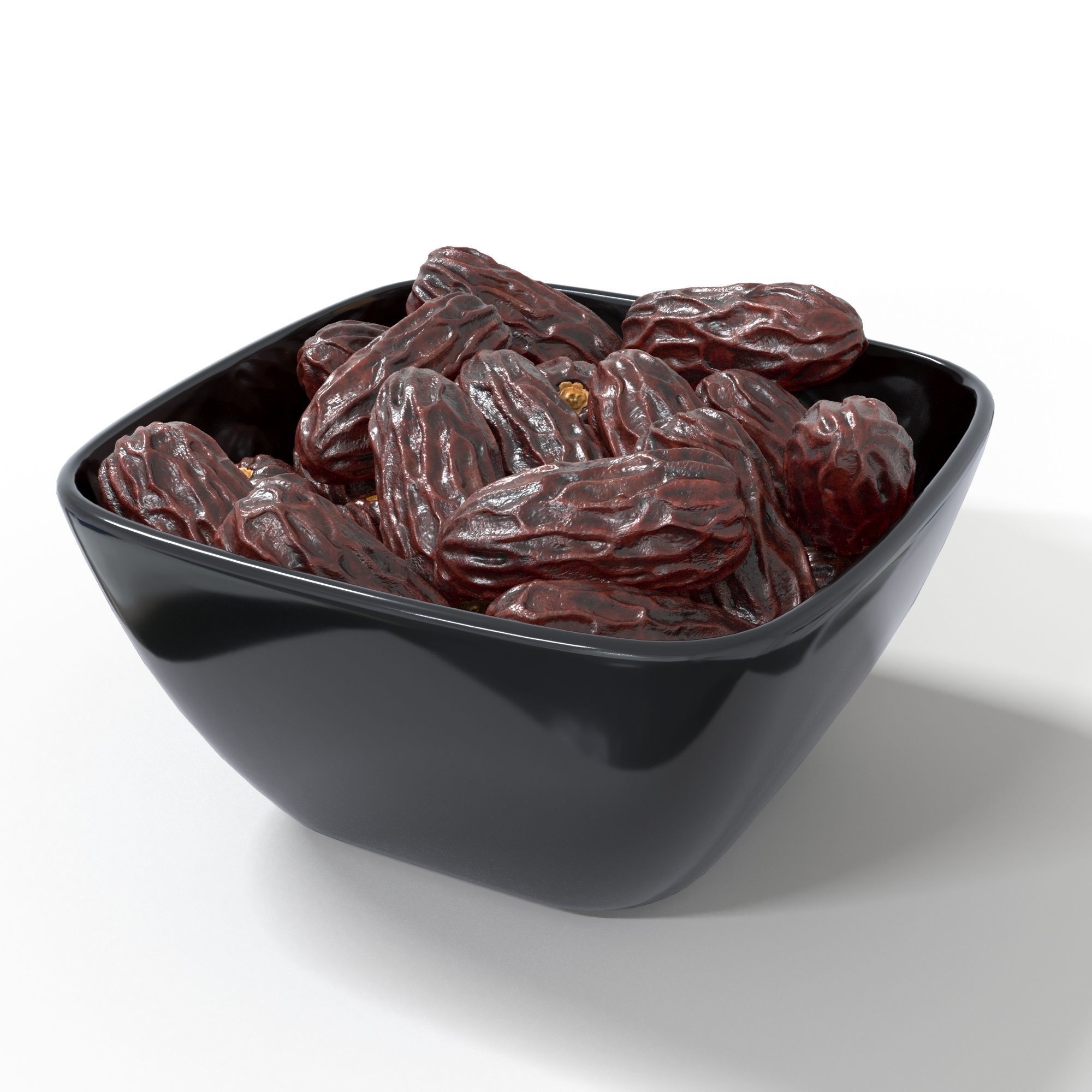 Dried Date 3D model_2