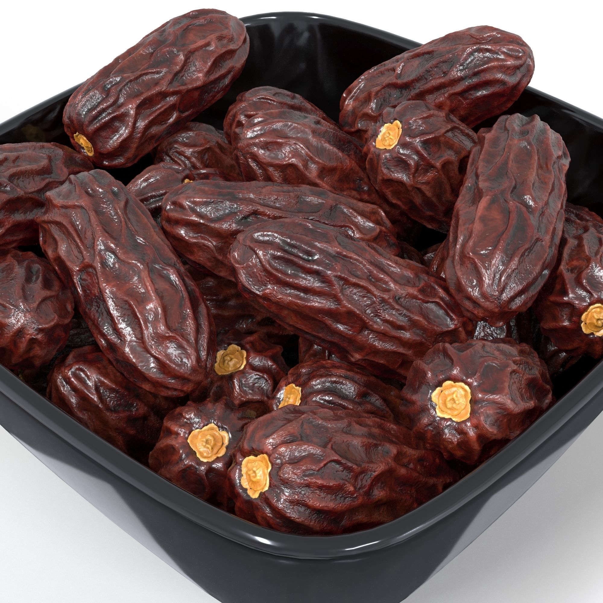 Dried Date 3D model_3