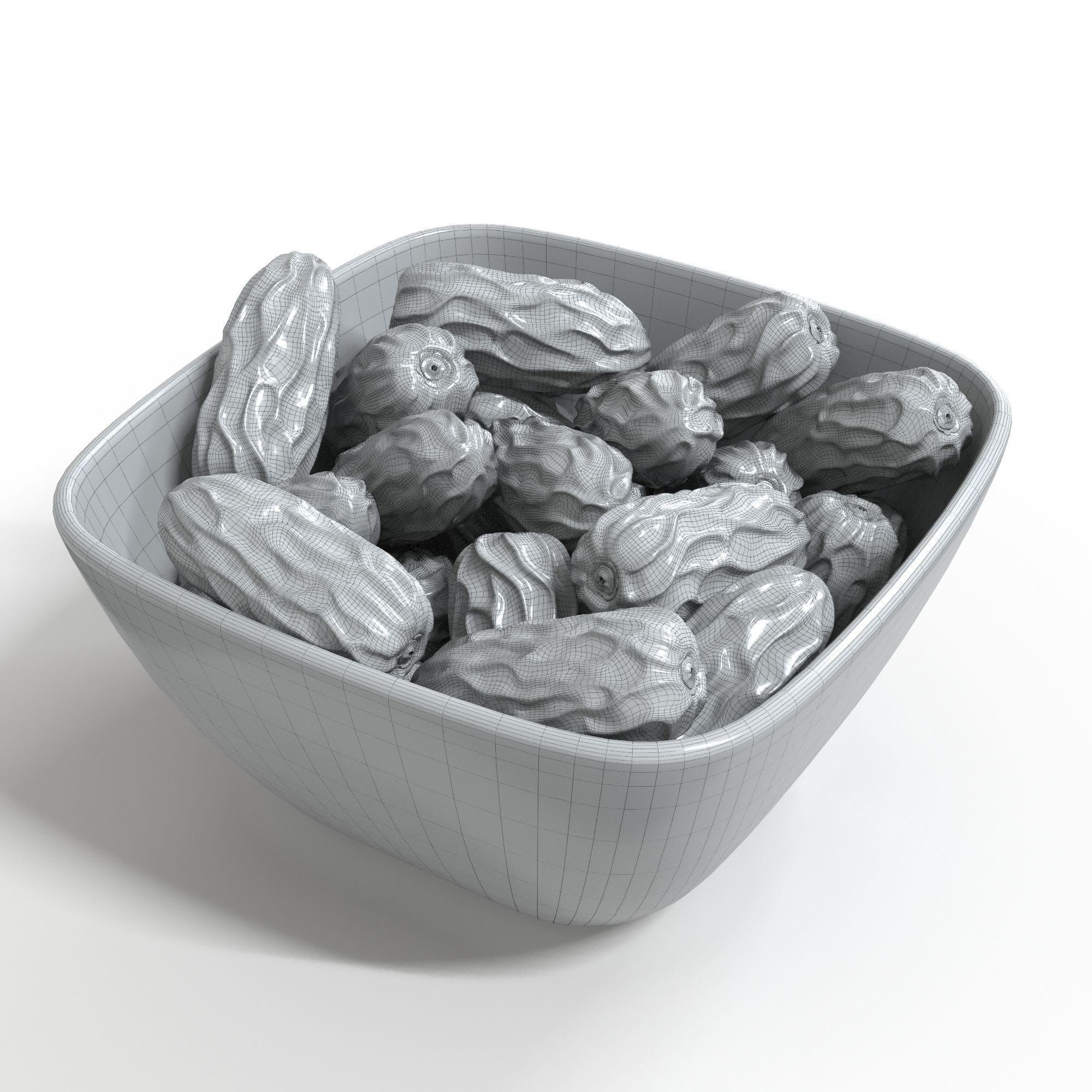 Dried Date 3D model_7