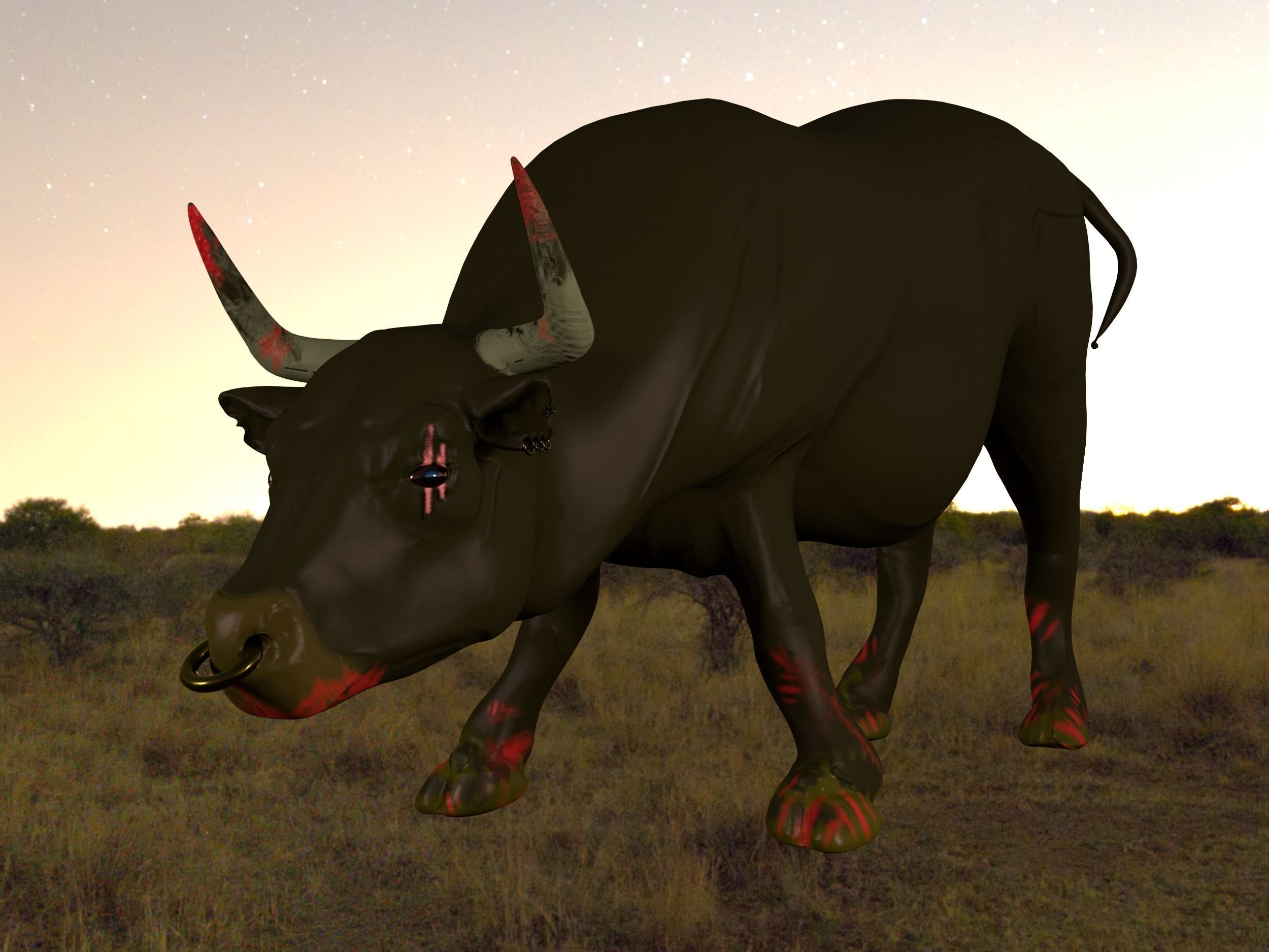 Bull killer 3D model_5