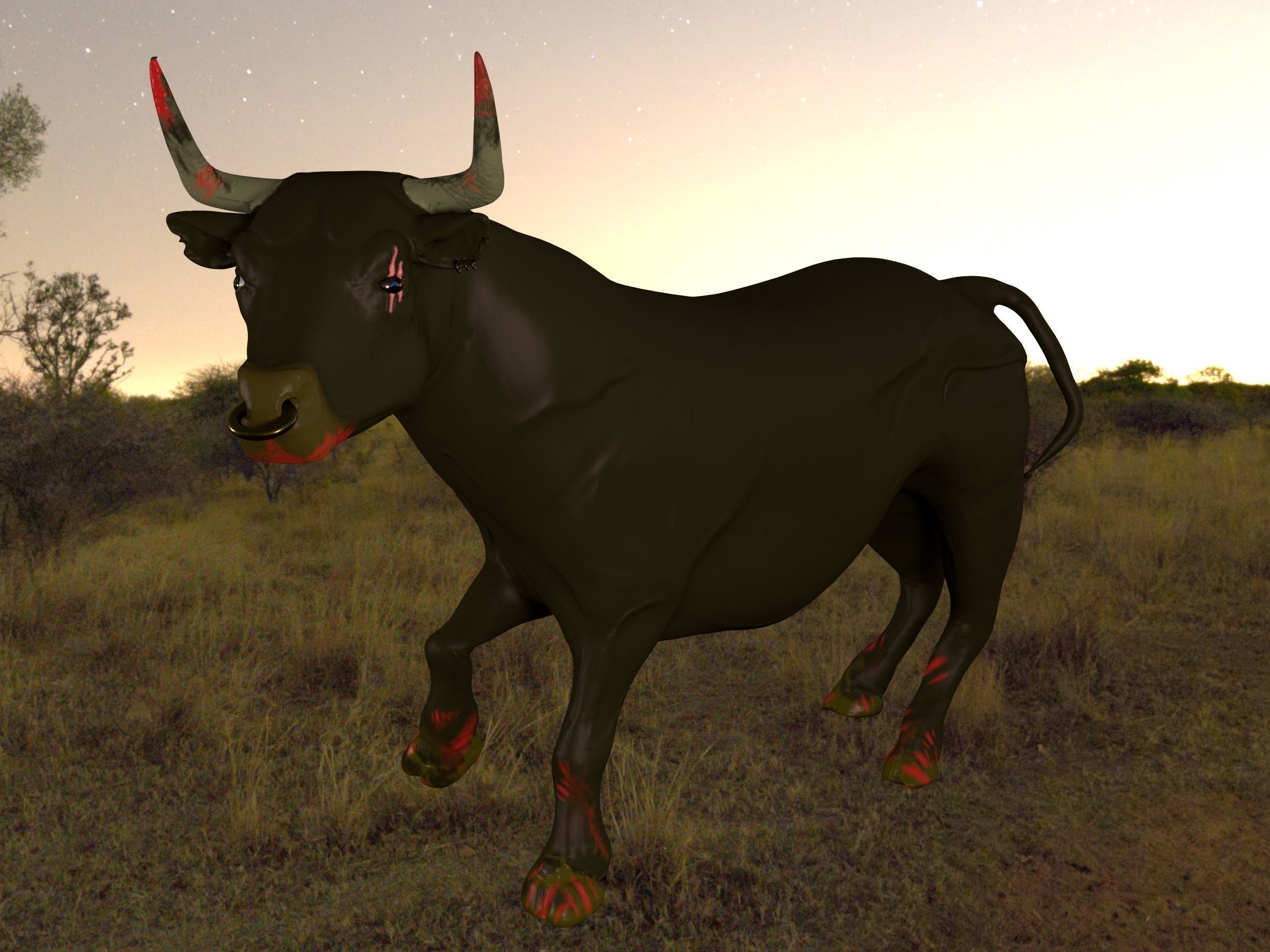 Bull killer 3D model_6