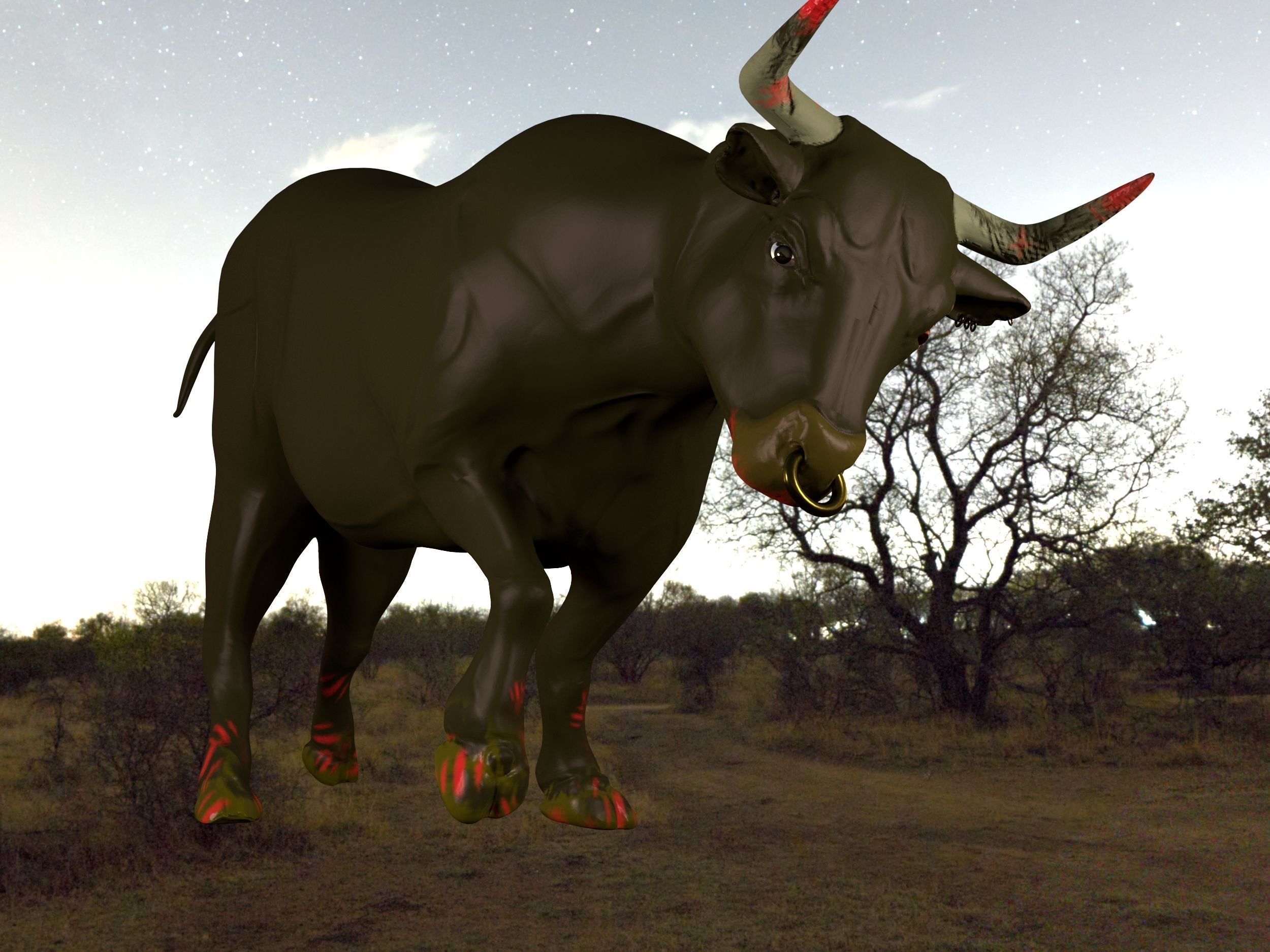Bull killer 3D model_2