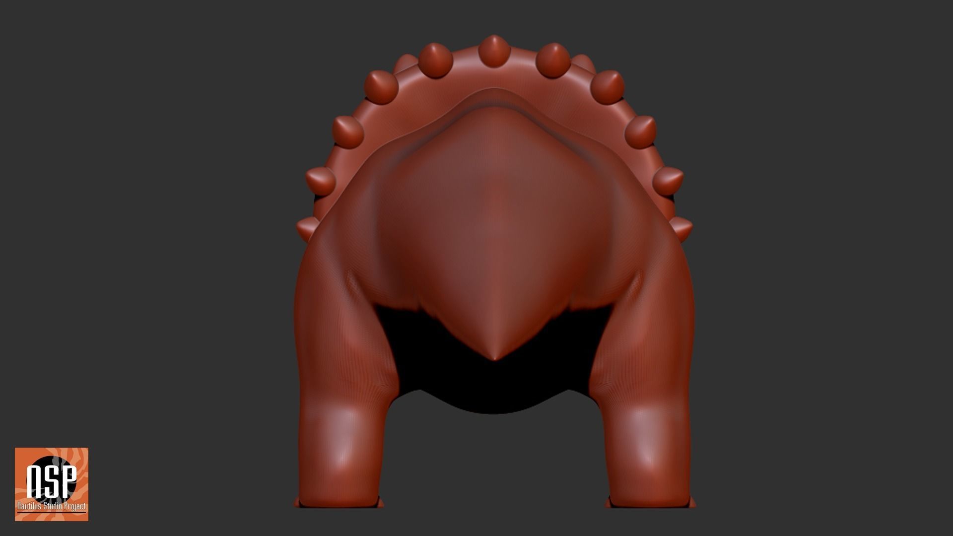 Triceratops Cartoon Dinosaur 3D print model_3