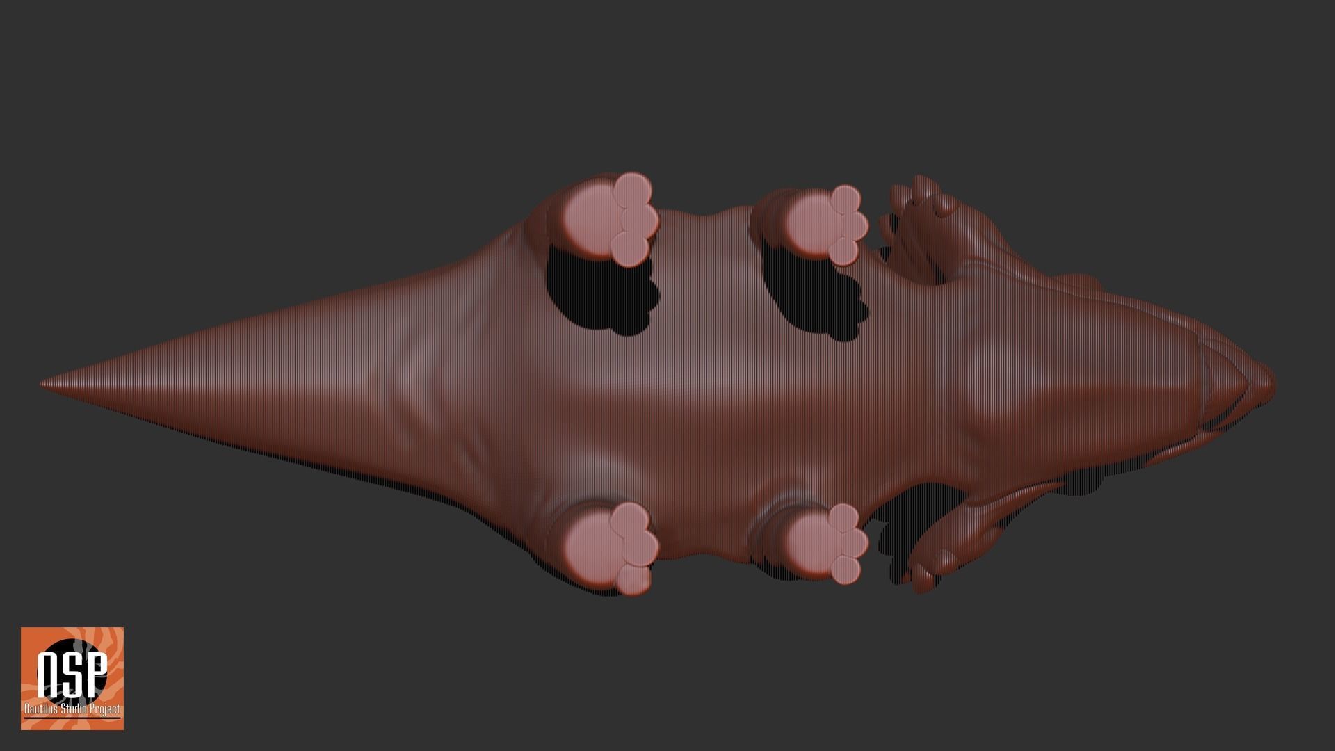 Triceratops Cartoon Dinosaur 3D print model_6