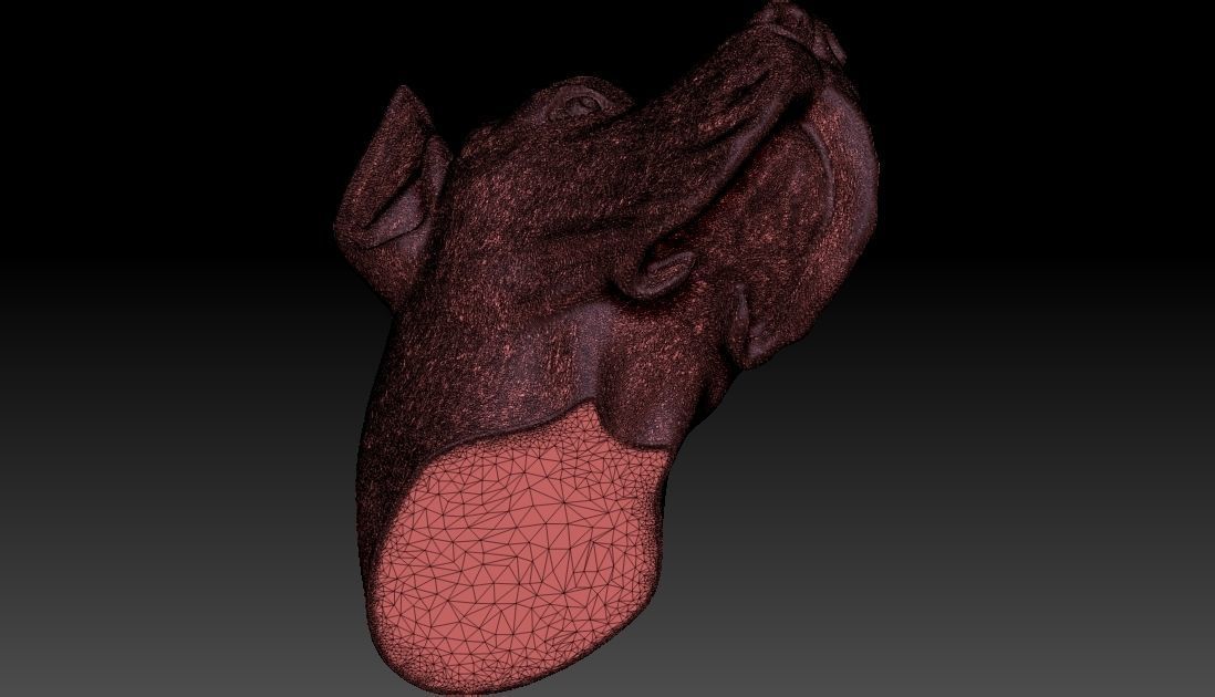 Great Dane head for 3D printing 3D print model_27