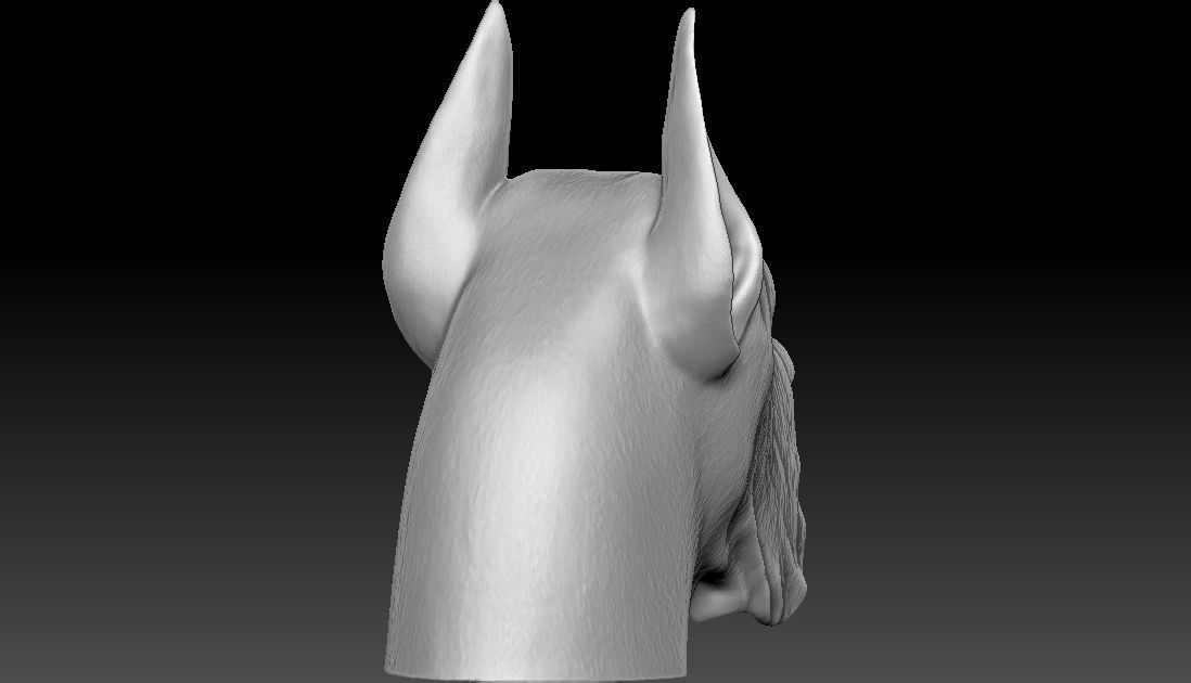 Great Dane head for 3D printing 3D print model_9