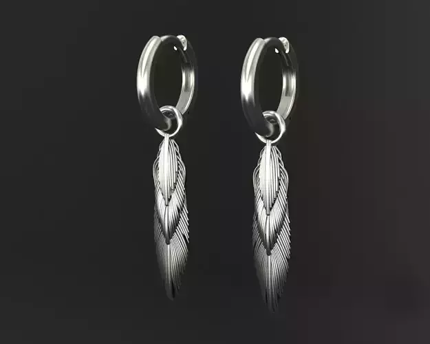 Feather earrings