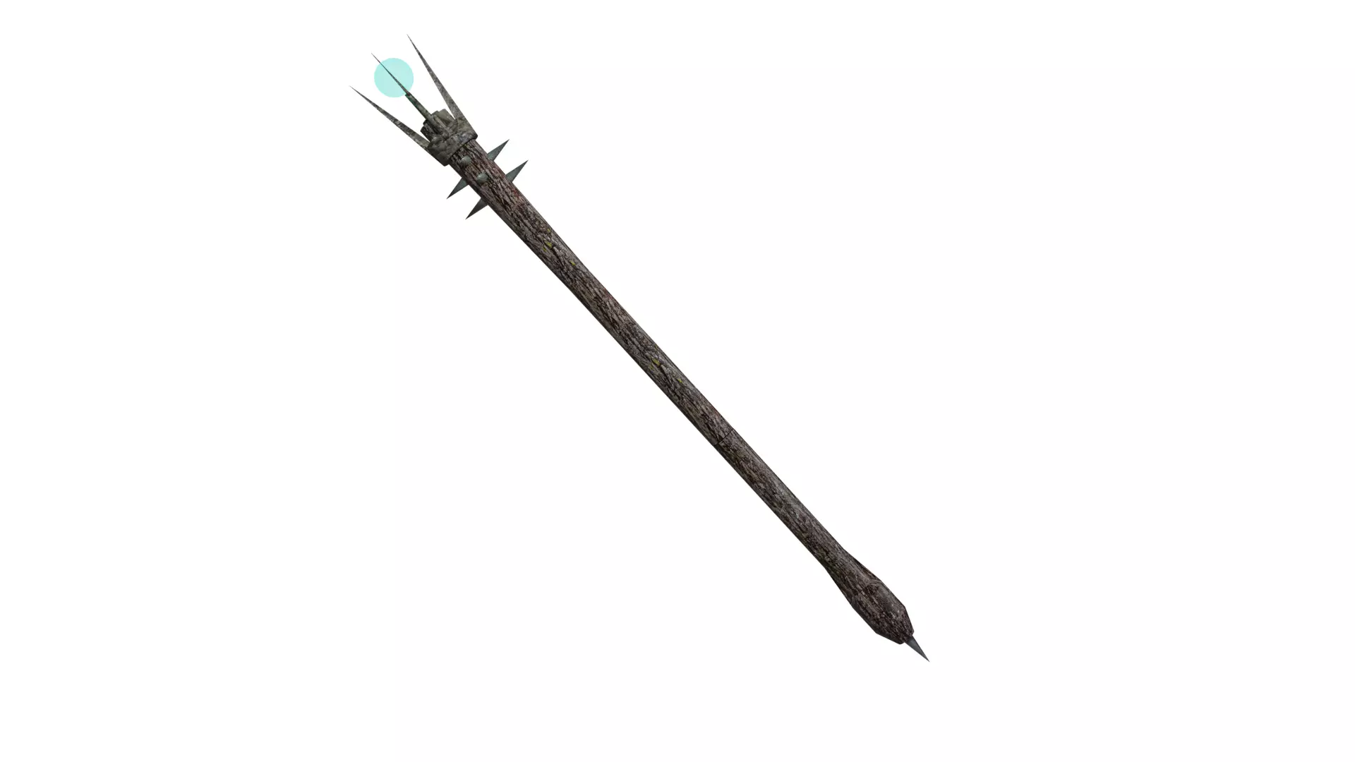 blue orb staff Free 3D model