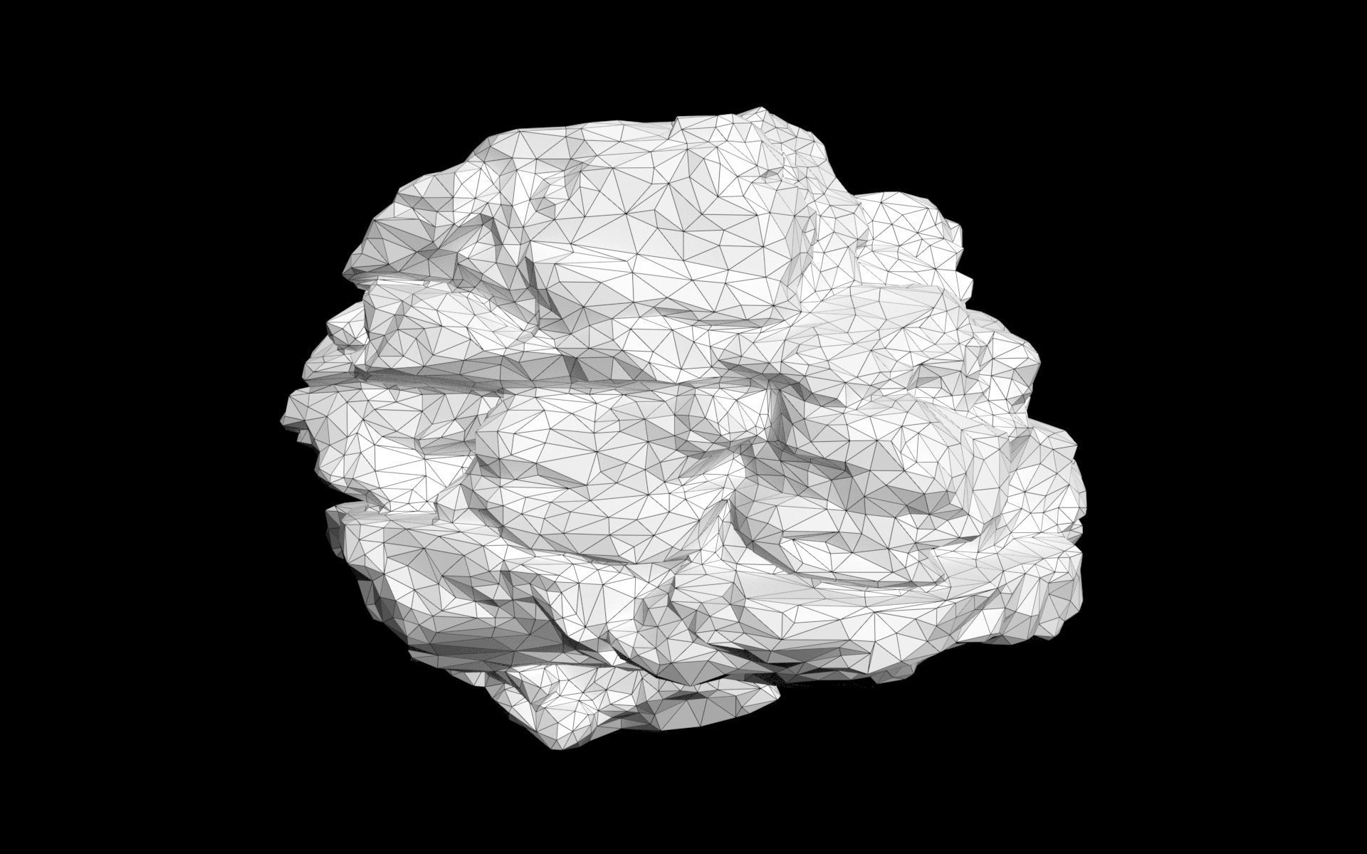 Low poly Mossy Jungle Cliff Modular 210417 Low-poly 3D model_35