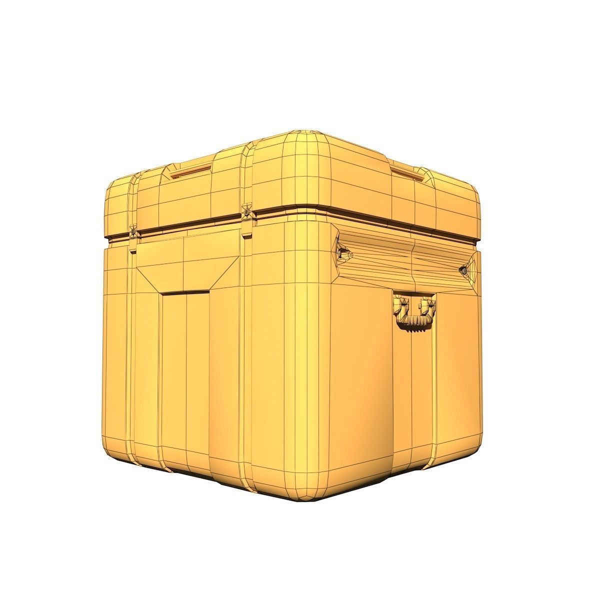 Sci-Fi Equipement Box  Low-poly 3D model_13