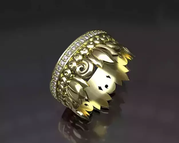 Ring with diamonds 