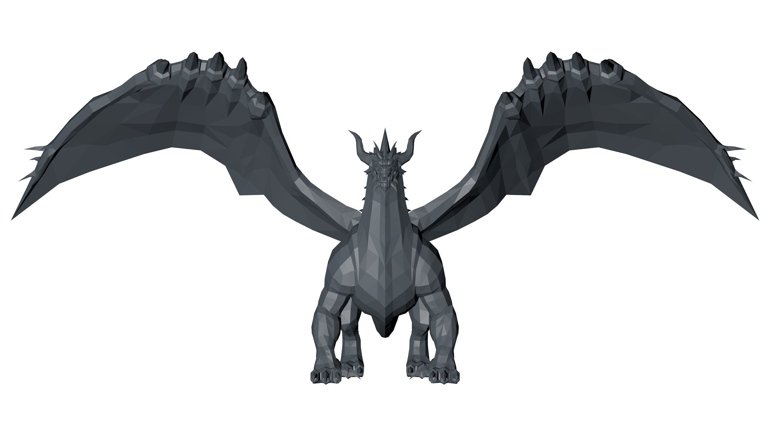 Ultimate Dragon Pack Low-poly 3D model_9