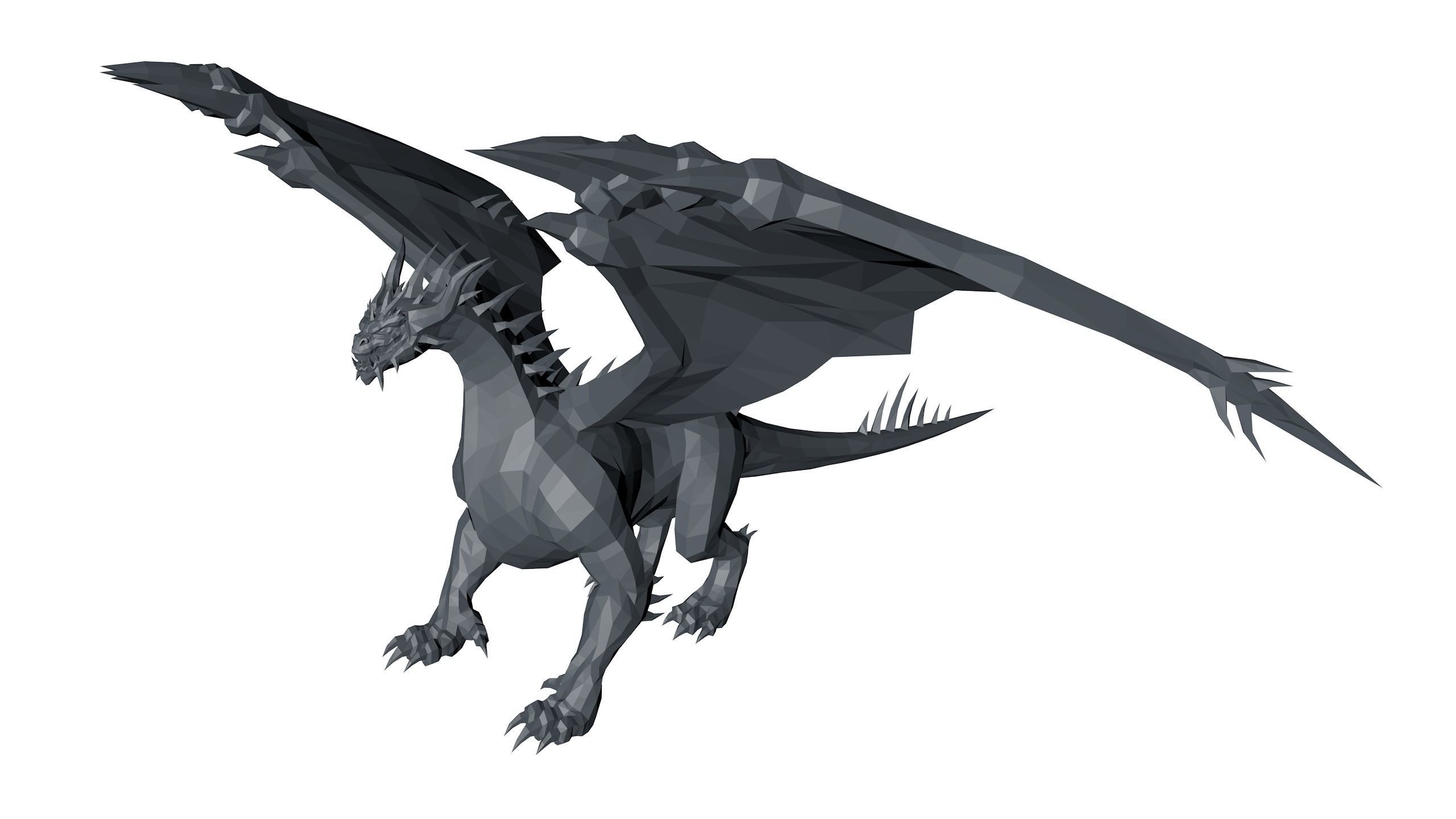 Ultimate Dragon Pack Low-poly 3D model_7
