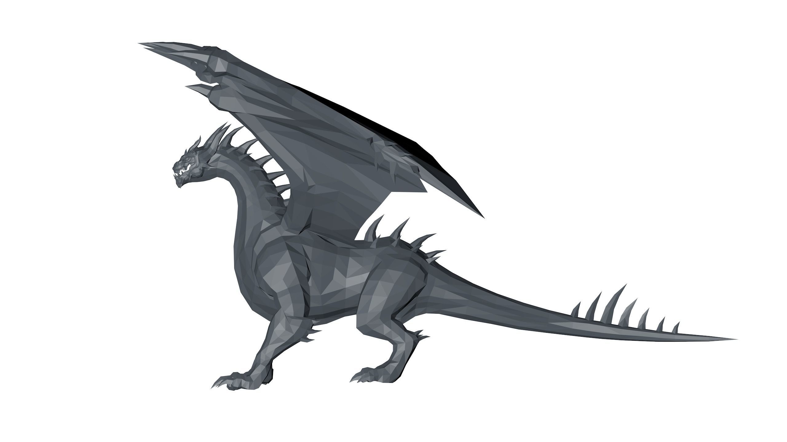 Ultimate Dragon Pack Low-poly 3D model_8