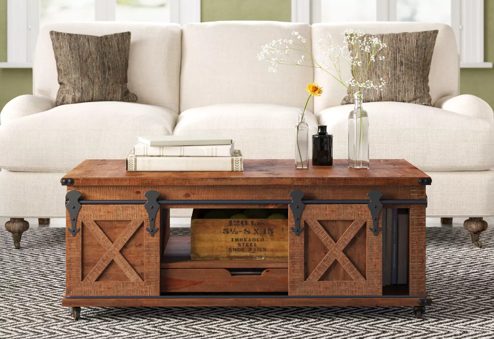 Coffee Trunk DesignerTable Wood 3D model_0