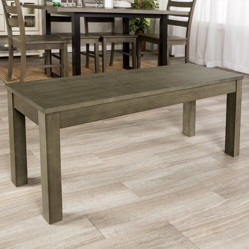 Chetna Simple Wood Dining Bench 3D model_4