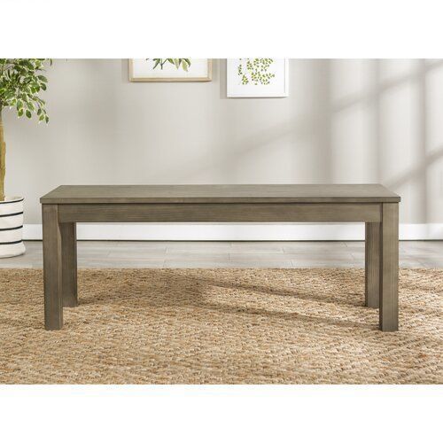 Chetna Simple Wood Dining Bench 3D model_2