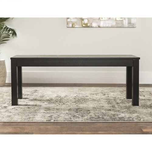 Chetna Simple Wood Dining Bench 3D model_5