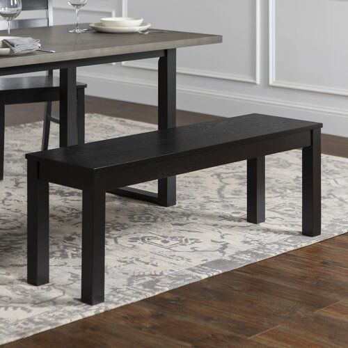 Chetna Simple Wood Dining Bench 3D model_3