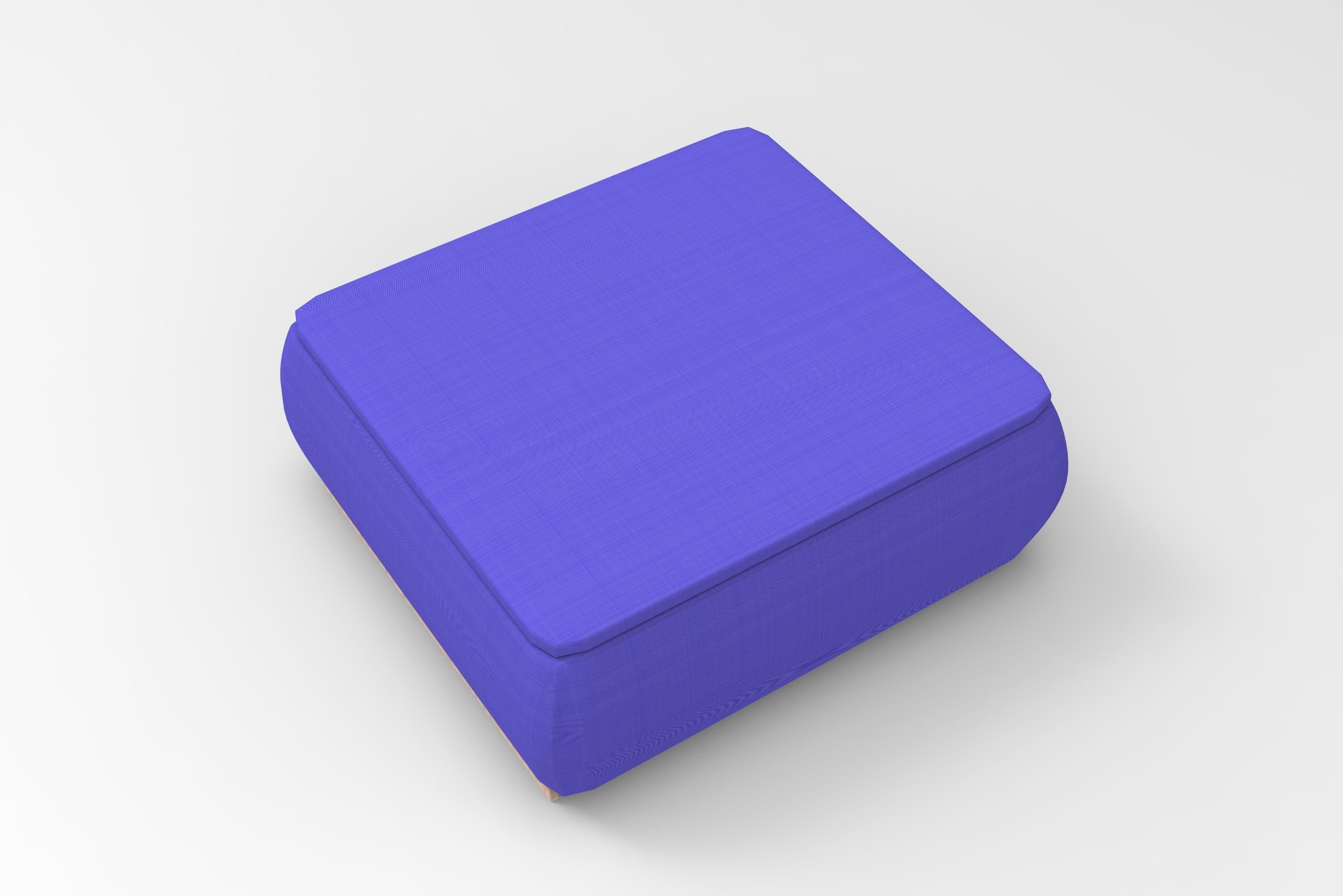 Lan Small Module Pouf Low-poly 3D model_2