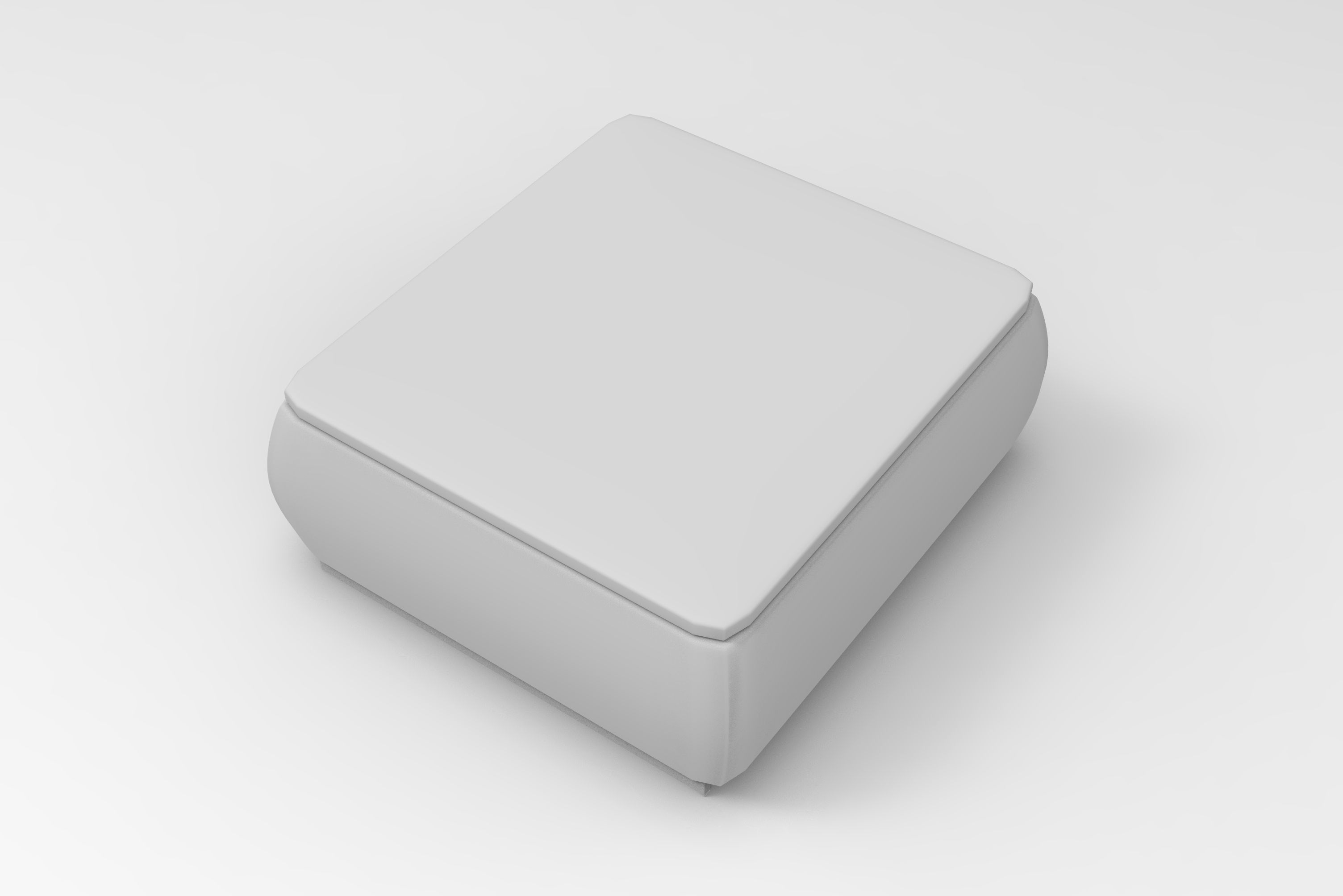 Lan Small Module Pouf Low-poly 3D model_8