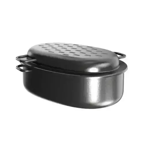 Silver Kitchen Pot With Lid