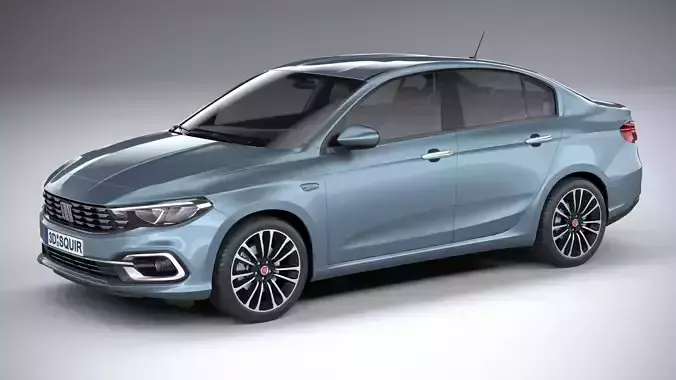 Fiat Tipo Sedan 2021 3D model Fiat Tipo Sedan 2021 3D model