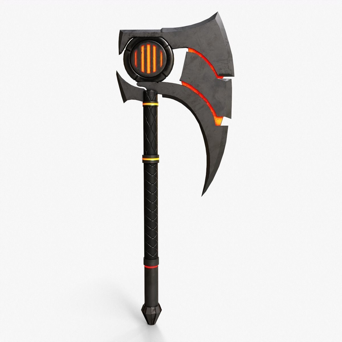 Sci-Fi Axe V3 Low-poly 3D model_12