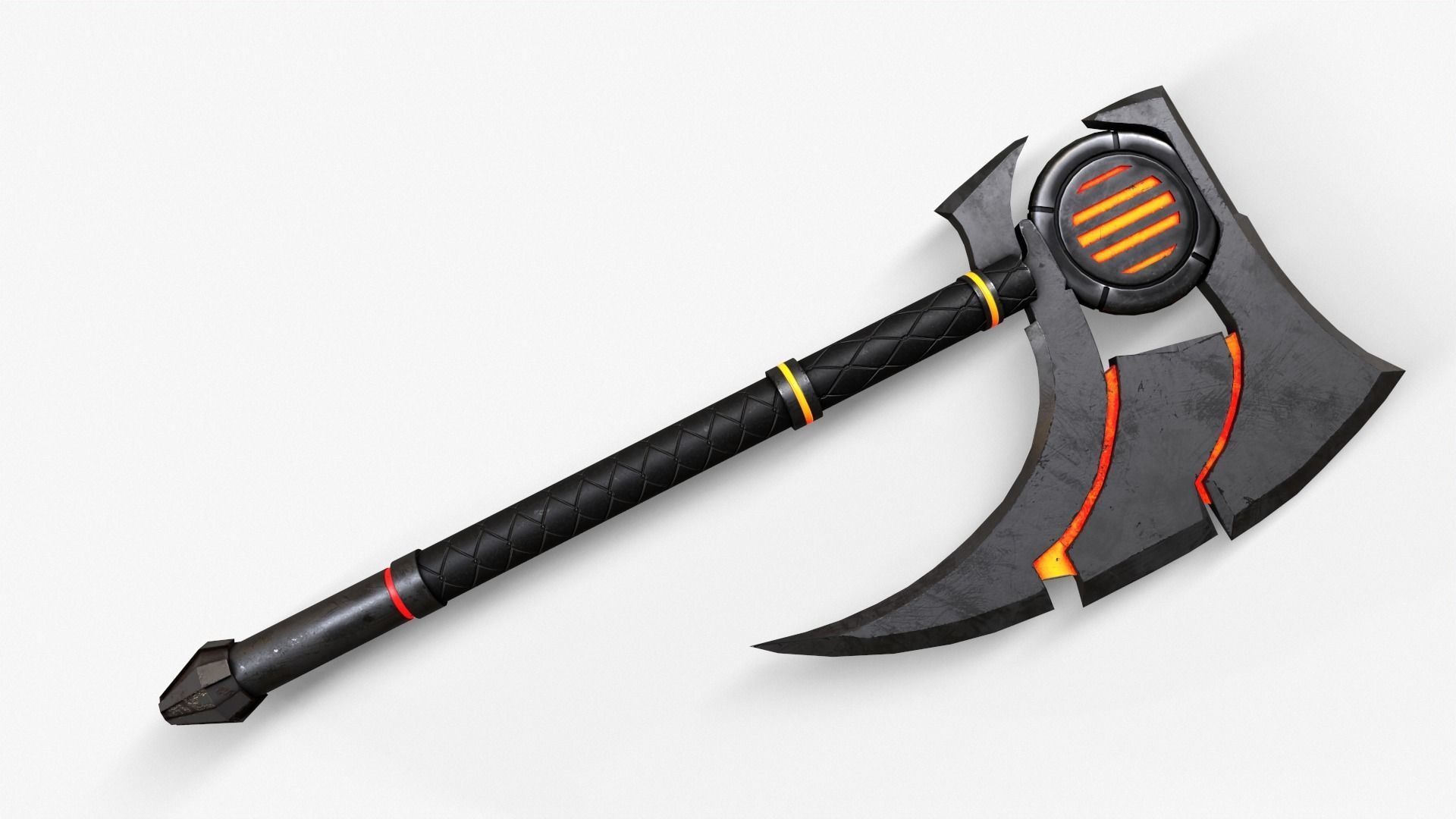 Sci-Fi Axe V3 Low-poly 3D model_22