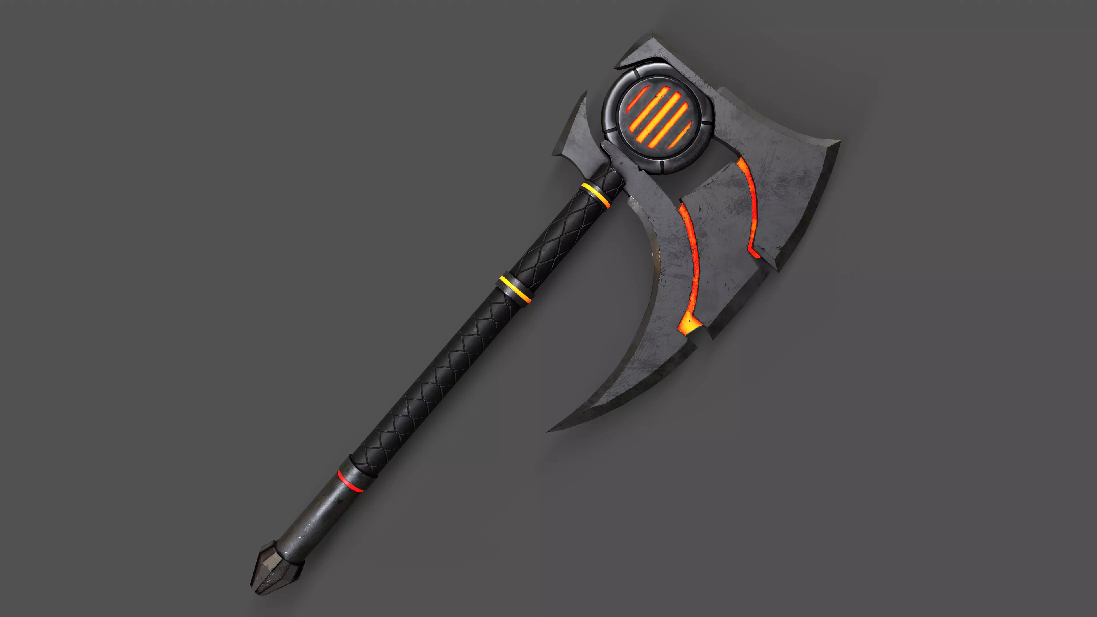 Sci-Fi Axe V3 Low-poly 3D model_0