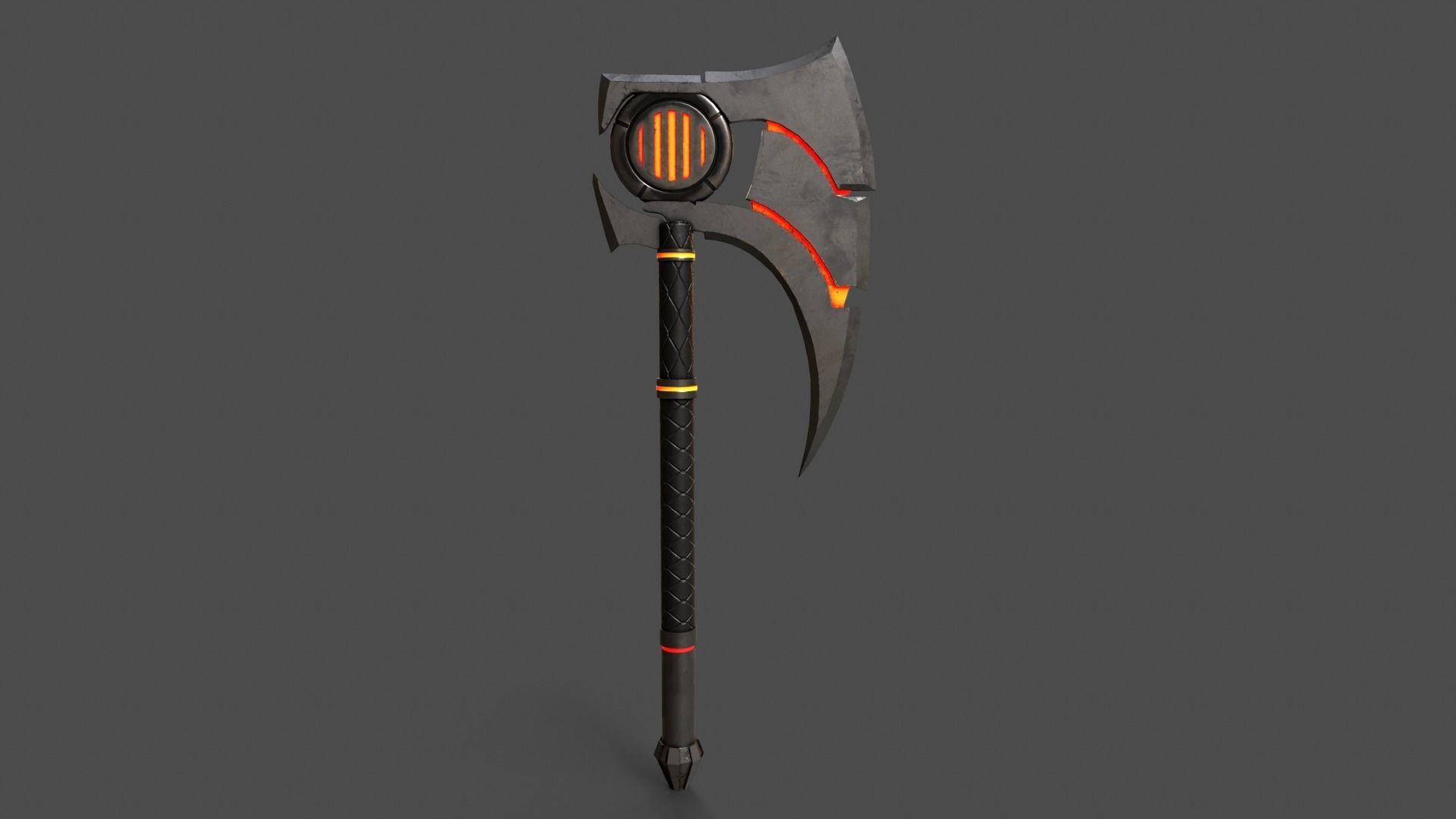 Sci-Fi Axe V3 Low-poly 3D model_3