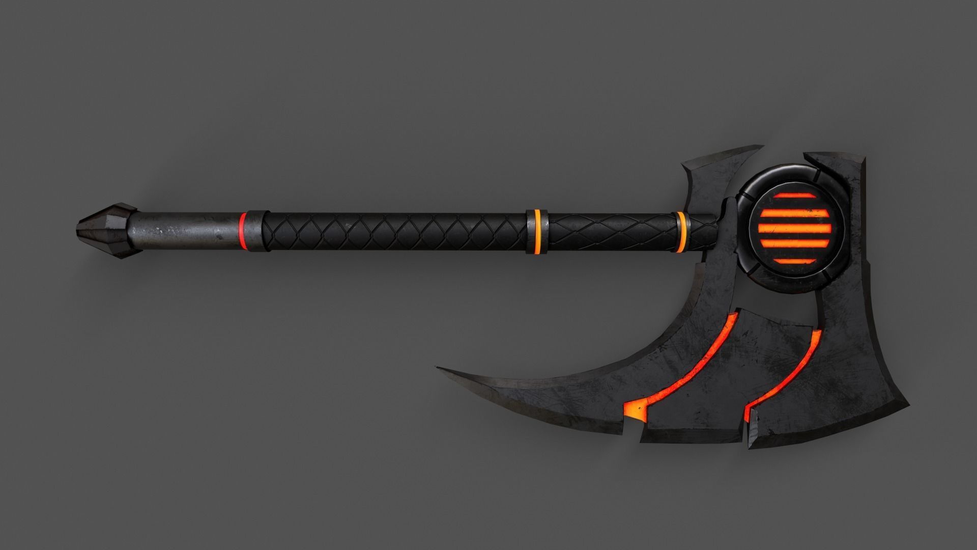 Sci-Fi Axe V3 Low-poly 3D model_24