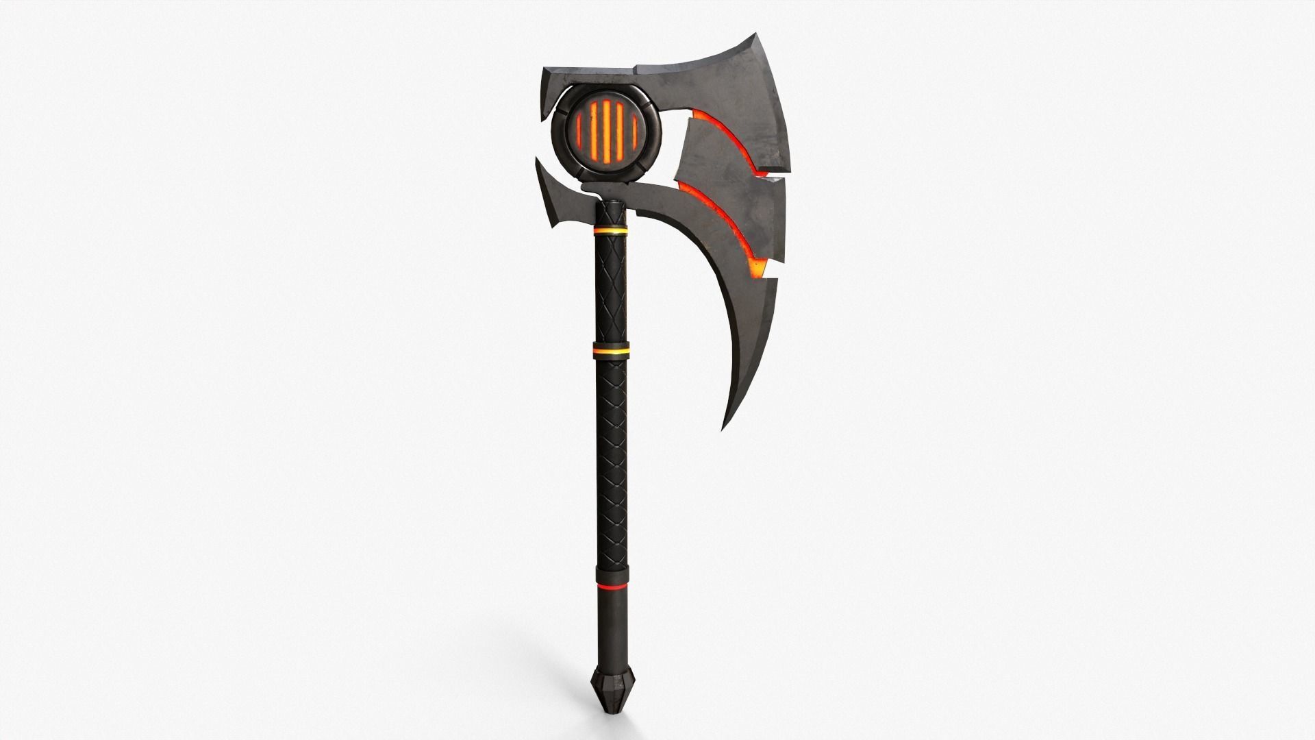 Sci-Fi Axe V3 Low-poly 3D model_9
