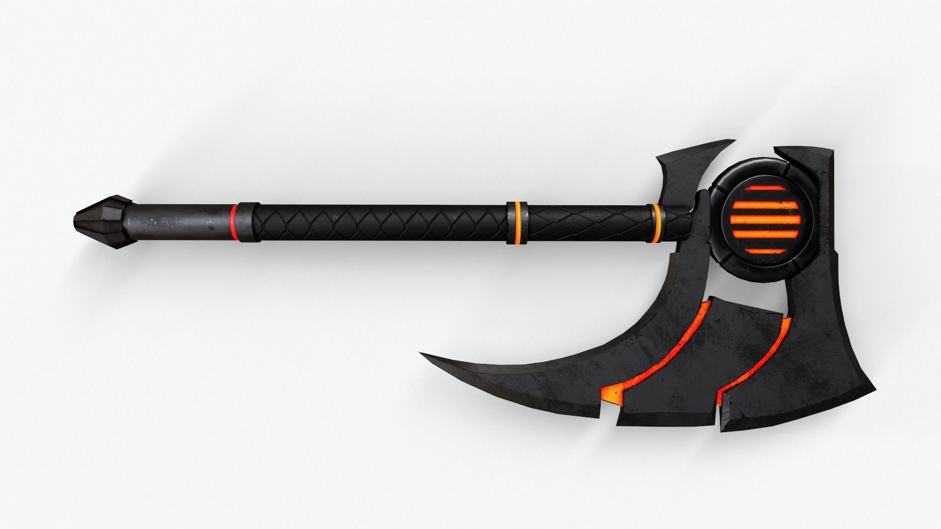 Sci-Fi Axe V3 Low-poly 3D model_23