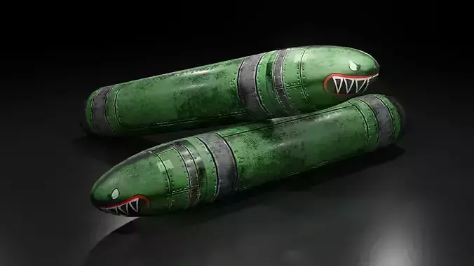 Rocket Missile - Sci-Fi - Game Ready Free low-poly 3D model