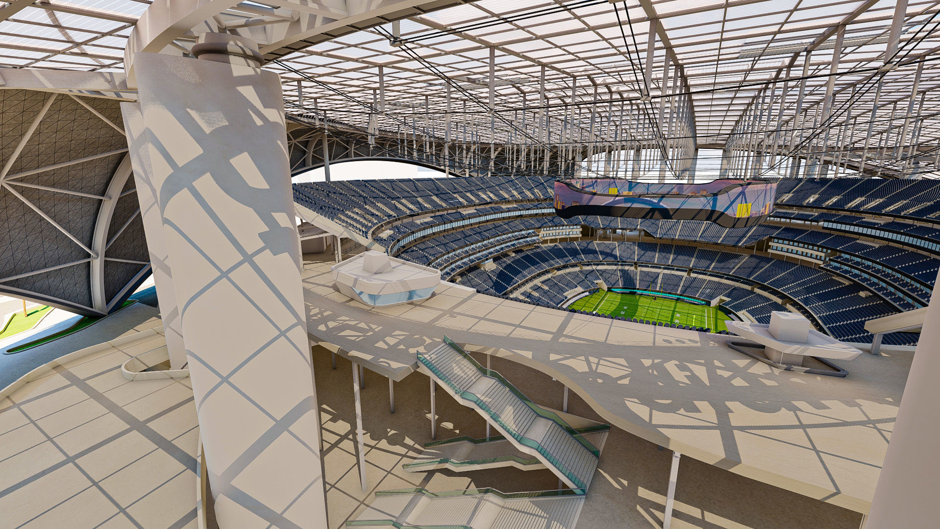 3D model SoFi Stadium California USA VR / AR / lowpoly CGTrader
