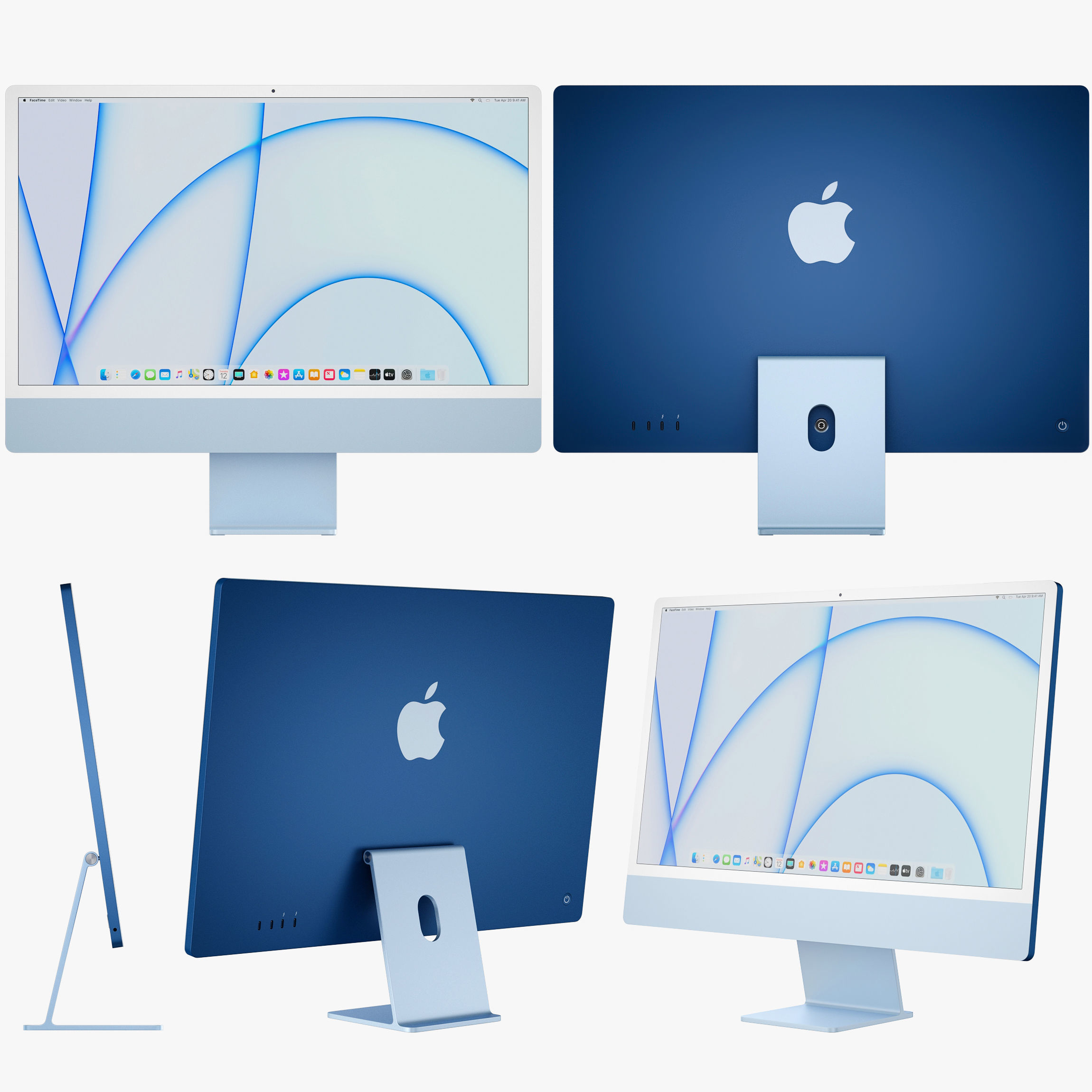 Apple iMac 24 - 2021 3D model_1