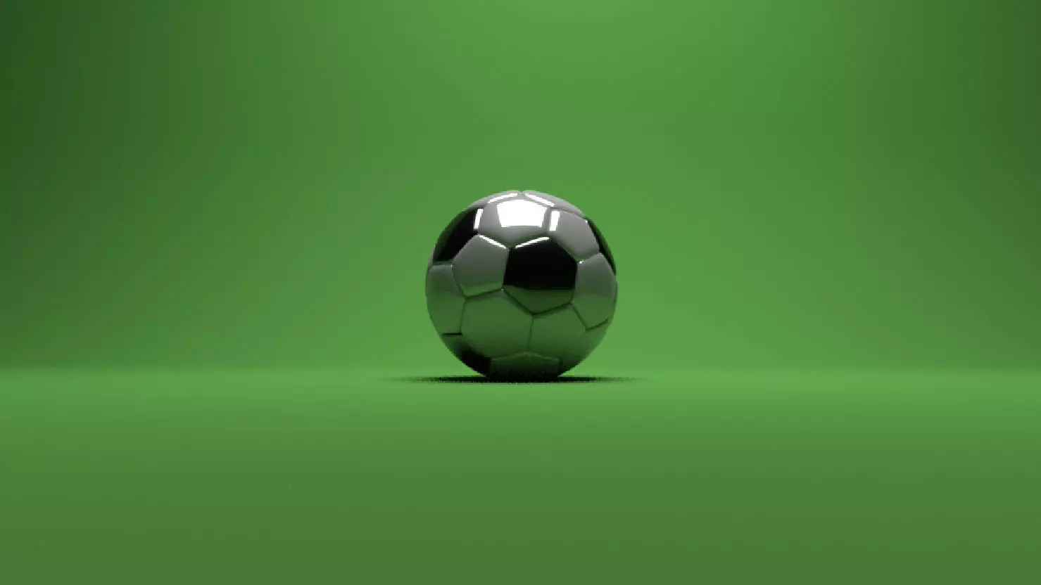 football soccer ball Low-poly 3D model_0