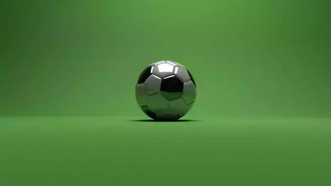 football soccer ball Low-poly 3D model