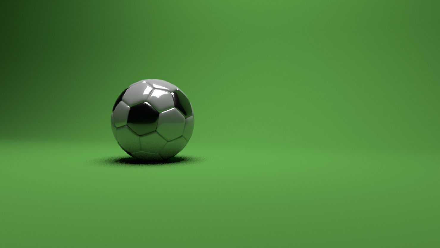 football soccer ball Low-poly 3D model_1
