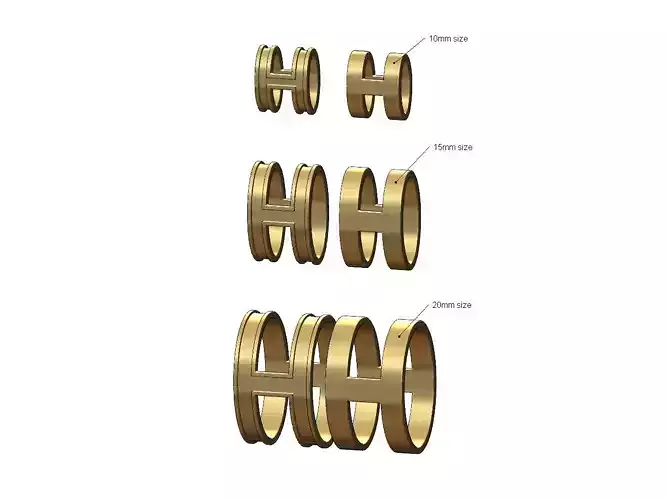 H pop neckalce pendant  and charm 3D print model