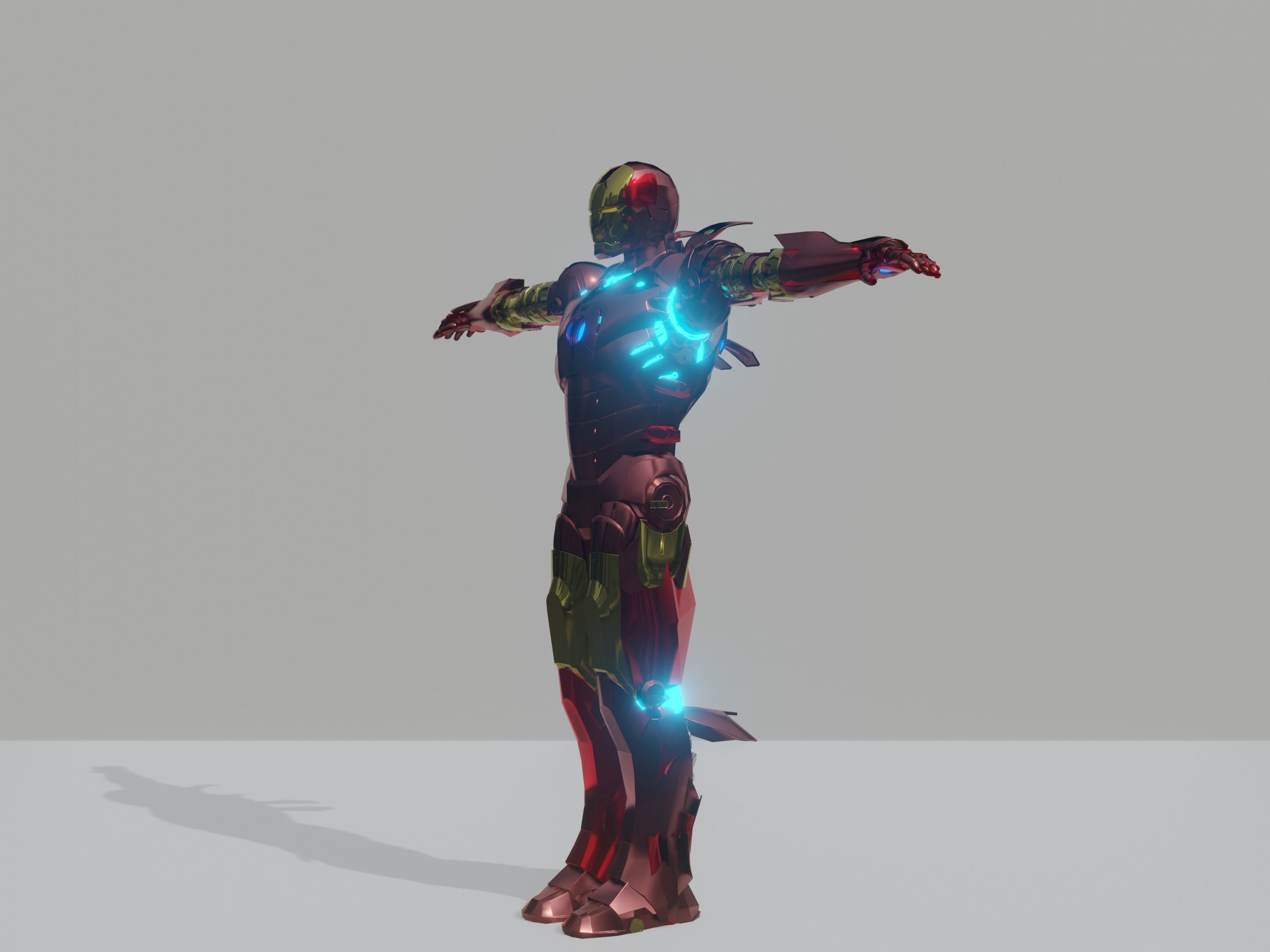 IRONMAN 3D MODEL avengers iron man 3D model_2