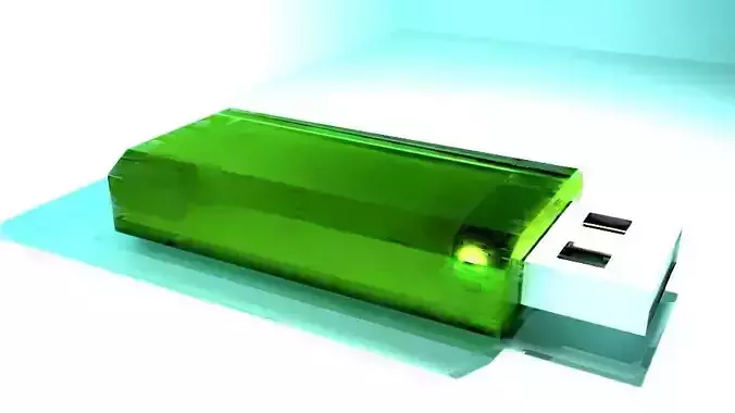 3d model of a USB DRIVE